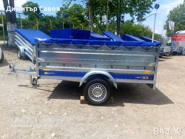 Туристическо, самосвално ремарке VESTA LIGHT 23 с допълнителни канати и плосък брезент, снимка 2 - Ремаркета - 53392944