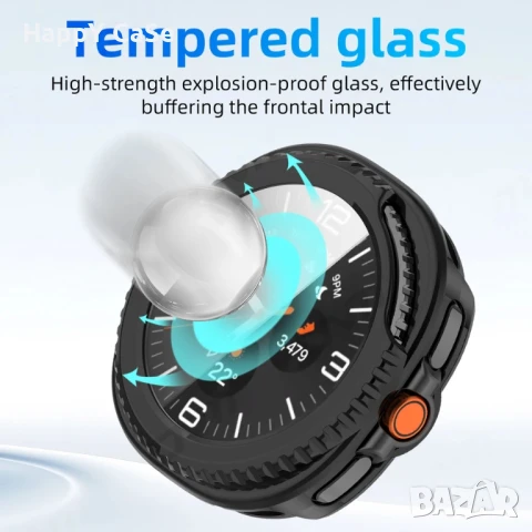 Samsung Galaxy Watch 8 44 40 / Classic 46 / Твърд PC удароустойчив кейс с протектор , снимка 9 - Смарт часовници - 51391712