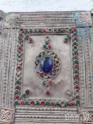 Голям възрожденски османски накит муска трепка сачан, снимка 3 - Антикварни и старинни предмети - 53409831