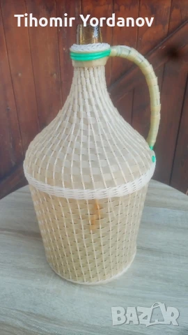 Плетена дамаджана., снимка 2 - Антикварни и старинни предмети - 51320863