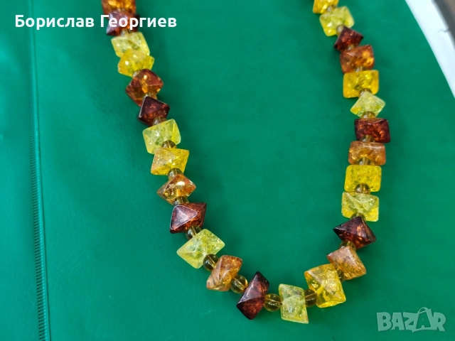 Гердан от кехлибар, снимка 5 - Колиета, медальони, синджири - 51521539