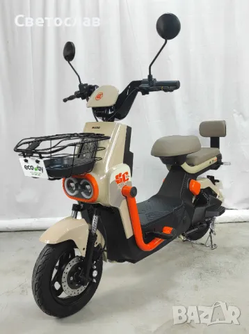 Електрически скутер Y9 800W, 60V 20Ah, Бежов НА ИЗПЛАЩАНЕ !