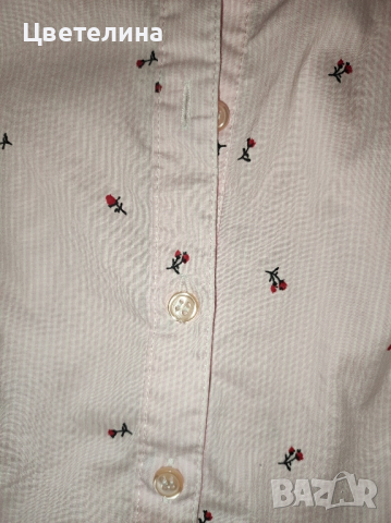 Дамска вталена риза с рози LC WAIKIKI размер 36/S цена 25,99 лв., снимка 5 - Ризи - 44706837