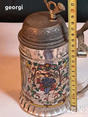 немска ретро музикална халба за бира 28/6, снимка 9 - Чаши - 51989761