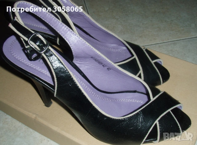 Дамски обувки с висок ток от естествена кожа, снимка 6 - Дамски обувки на ток - 36112979