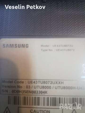 SAMSUNG UE43TU8072UXXH, снимка 11 - Части и Платки - 35899229