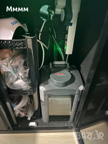 Аквариум 80х36х60 с шкаф и филтър eheim expirience 350, снимка 2 - Аквариуми - 52823520