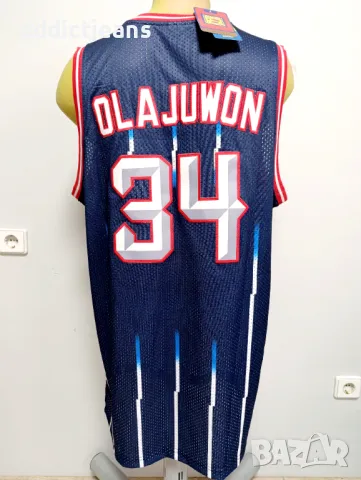 Мъжки потник Adidas Houston Rockets Hakeem Olajuwon размер XL, снимка 8 - Спортни дрехи, екипи - 48456682