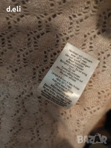 ZADIC&VOLTARIELUXE Size M 100% Кашмир Прекрасна ажурена жилетка, снимка 9 - Жилетки - 49465218
