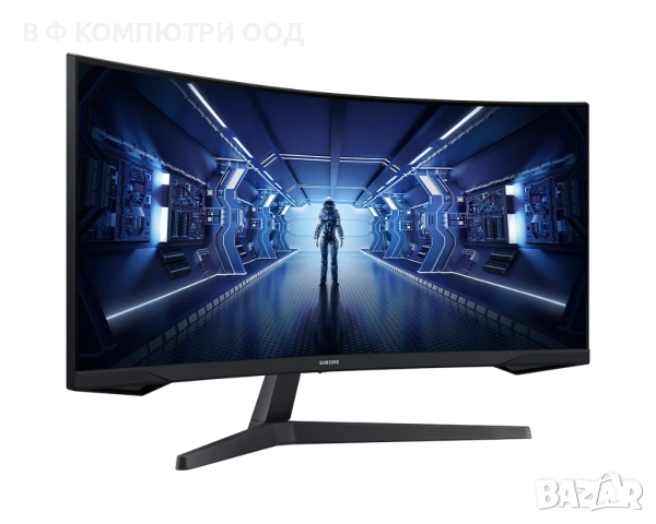 Монитор Samsung Odyssey G5 34 inch, VA Curved UWQHD 3440x1440, снимка 3 - Монитори - 53141003