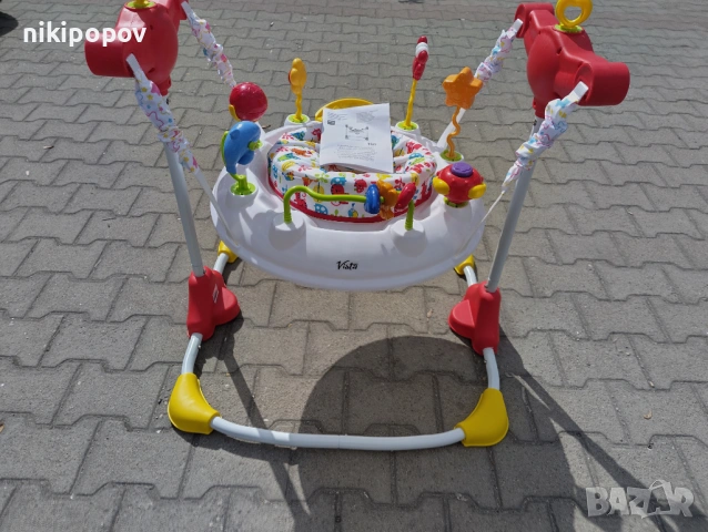 MONI Детско бънджи VISTA бял, снимка 9 - Проходилки - 53565132