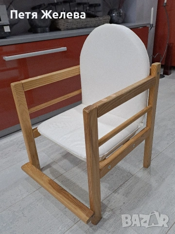 Детско дървено столче 