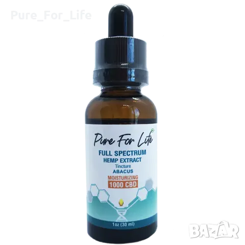 Натурално CBD ОЛИО - 1000mg Пълен Спектър с Терпени – Pure For Life™, снимка 1