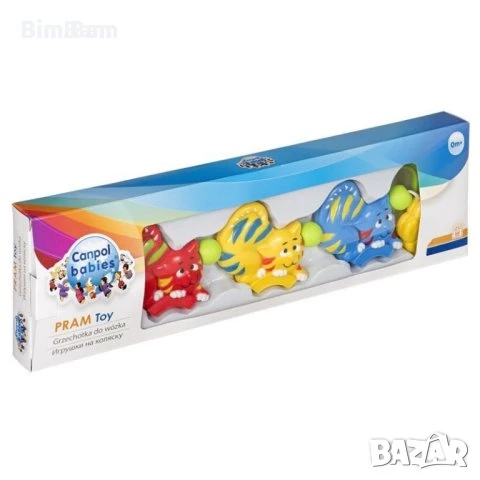 Дрънкалка за количка Canpol babies - котенца