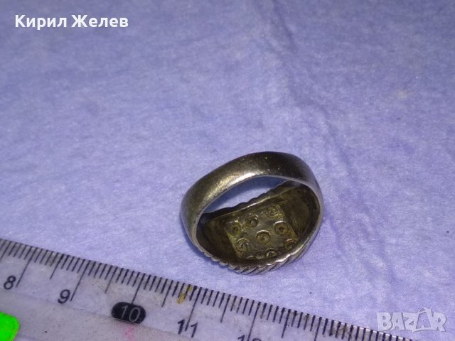 Старинен СКЪПОЦЕНЕН СРЕБЪРЕН ПРЪСТЕН ВИСОКА ПРОБА ОКСИДИРАНО СРЕБРО с ФАСЕТИРАНИ КАМЪНИ ЦИТРИН 40631, снимка 18 - Антикварни и старинни предмети - 42657094