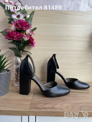 Нови черни елегантни дамски обувки на дебел ток в Дамски обувки на ток в  гр. София - ID35695162 — Bazar.bg