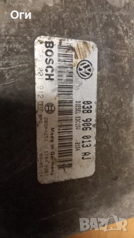 Компютър за Фолксваген Поло 1.9 SDI 038 906 013 AJ / 0 281 001 912, снимка 2 - Части - 53438862