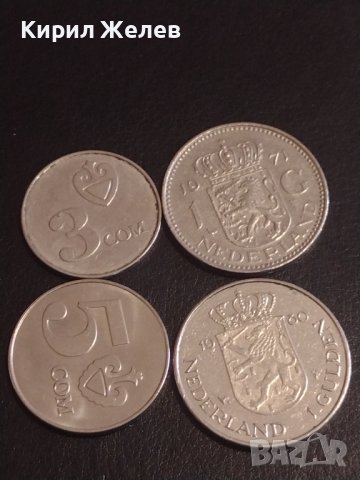 Лот монети 4 броя Киргизка Република,Недерландия стари редки за КОЛЕКЦИОНЕРИ 30430