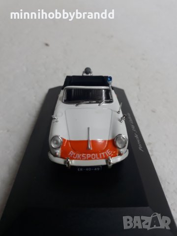 Porsche 356 Cabrio.Chevrolet Bell Air.Mercedes 180 d.Police Cars.1.43 Edition Atlas Collections. , снимка 15 - Колекции - 40145918