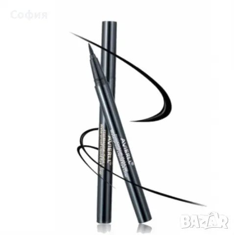 Дълготрайна водоустойчива течна очна линия за неустоим поглед, снимка 1