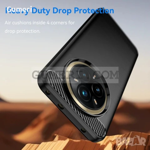  Realme 14 Pro+ 5G Противоударен Силиконов Гръб - Карбон, снимка 6 - Калъфи, кейсове - 50504531