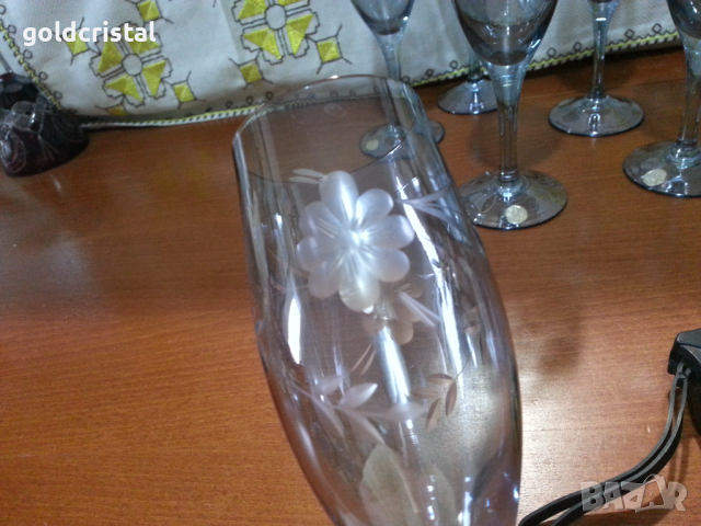 Ретро стъклени чаши цветно стъкло , снимка 6 - Антикварни и старинни предмети - 44810483