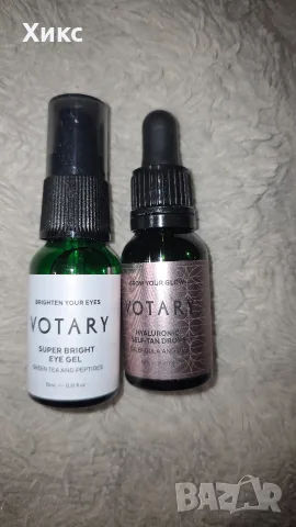 VOTARY – премиум серум за тен и озаряващ околоочен гел