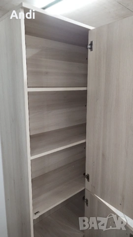 Гардероб с рафтове 93/204/40 - 5 рафта за ъгъл с две врати, снимка 2 - Гардероби - 53135810