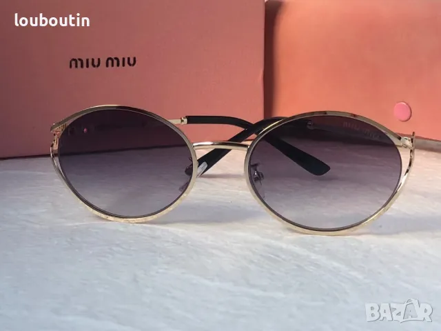 Miu 2024 дамски слънчеви очила елипса овални кръгли 4 цвята, снимка 10 - Слънчеви и диоптрични очила - 47766791