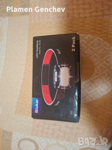 LED челник Blukar, 2000 лумена, 8 режима, USB-C зареждане, 2 броя, снимка 2 - Лед осветление - 53668097
