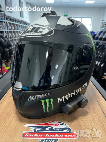 Мото каска HJC RPHA 10 Plus Ben Spies,M 57-58,с разговорно у-во, снимка 1