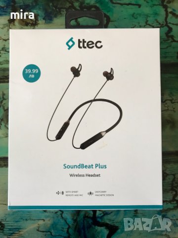 Безжични слушалки Ttec Soundbeat Plus Black, снимка 1 - Слушалки и портативни колонки - 40482529