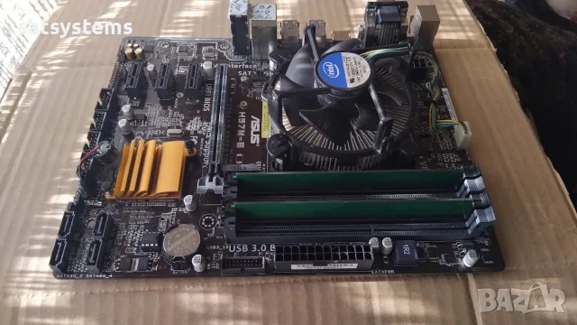 Дънна платка Asus H97M-E Socket LGA1150 CPU+FAN, снимка 6 - Дънни платки - 56169261