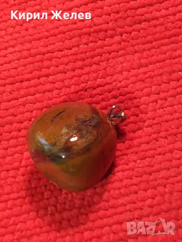 АРТ ПЕНДАНТ НАТУРАЛЕН КАМЪК ПОЛУСКЪПОЦЕНЕН МИНЕРАЛ АХАТ МЕДАЛЬОН 20776, снимка 6 - Колиета, медальони, синджири - 32175907