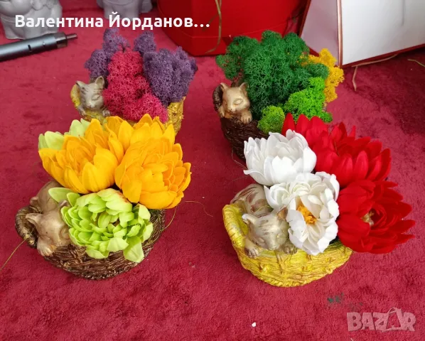 декорации с различни видове цветя , снимка 3 - Декорация за дома - 48358880