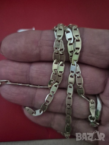 красив сребърен синджир, снимка 3 - Колиета, медальони, синджири - 53060208