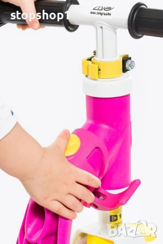 Велосипед за баланс / триколка Scoot and Ride | Highwaybaby | Розово-жълт, снимка 6 - Детски велосипеди, триколки и коли - 53826801