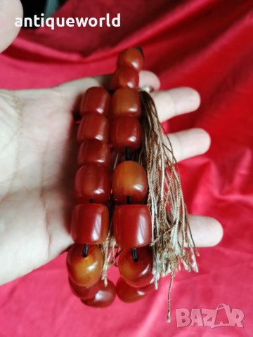 Стара Кехлибарена Броеница КЕХЛИБАР!!!, снимка 2 - Антикварни и старинни предмети - 40516025