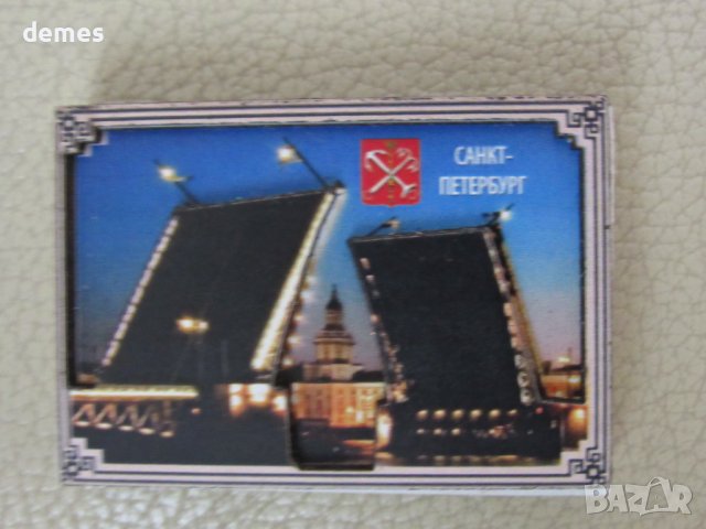Колекционерски кибрит-3D магнит от Санкт Петербург, Русия