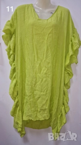 Плажна рокля с къдрички в свободна кройка, универсален размер. Дължина-85см;Ширина-60см., снимка 3 - Други - 53560166