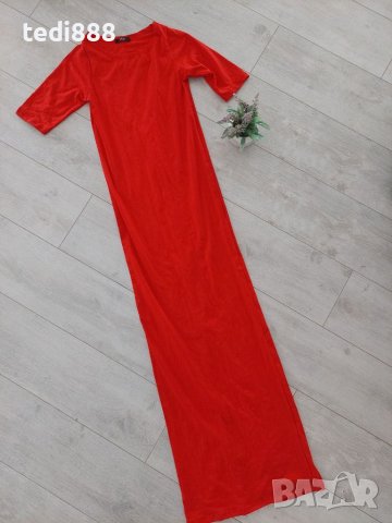 Нова дълга червена рокля