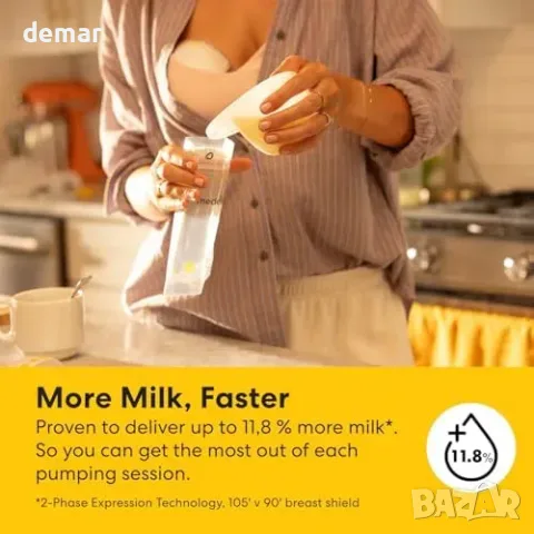 Носима електрическа помпа за кърма Medela Motion InBra, снимка 5 - Помпи за кърма - 55806905