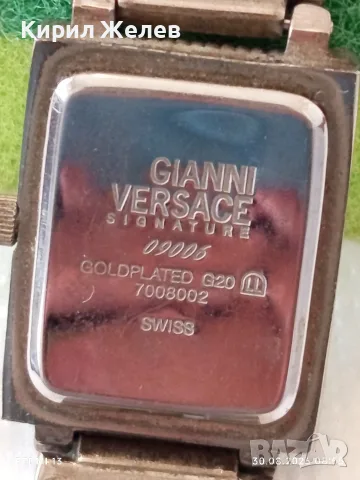 Колекционерски винтидж часовник на марката Gianni Versace Signature Medusa 32383, снимка 5 - Дамски - 55872957
