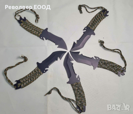  Тактически нож, многоцелеви ловен нож с паракорд, снимка 2 - Екипировка - 44765119