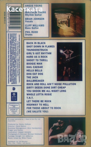 Видеокасета VHS AC/DC ‎– No Bull (Live - Plaza De Toros, Madrid), снимка 2 - Други музикални жанрове - 53661489