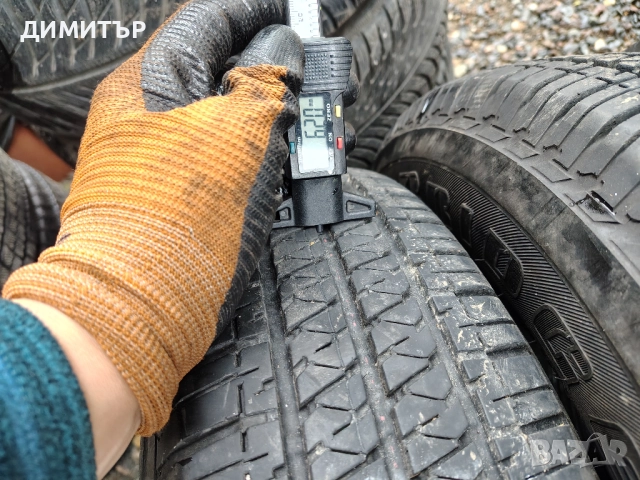 4бр.всесезонни гуми BRIDGESTONE 195 80 15 DOT19 цена за брой, снимка 4 - Гуми и джанти - 52347647