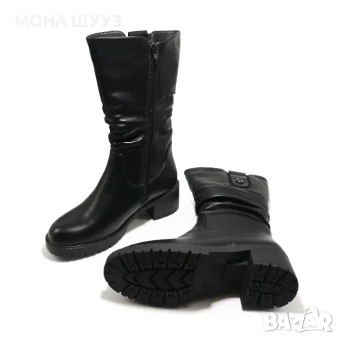 ДАМСКИ БОТИ НА ТОК код 12, снимка 3 - Дамски боти - 47383799