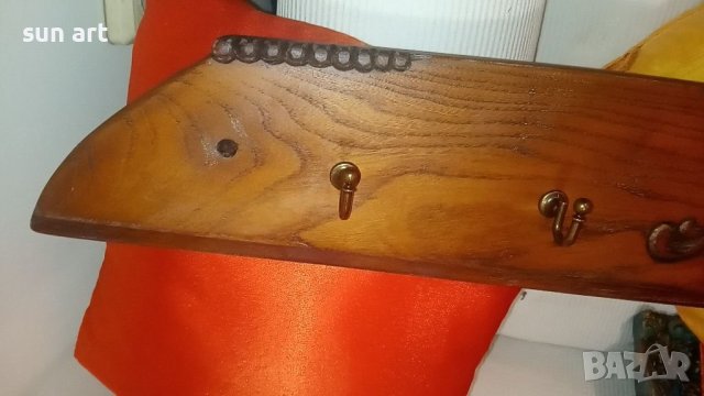 старинна закачалка с автентична българска дърворезба, снимка 10 - Антикварни и старинни предмети - 41067347