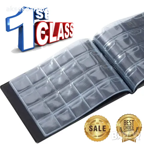 Кожен класьор албум с капачета за 240 монетни пари книга колекция за събиране на монети подарък за с, снимка 2 - Нумизматика и бонистика - 35550991