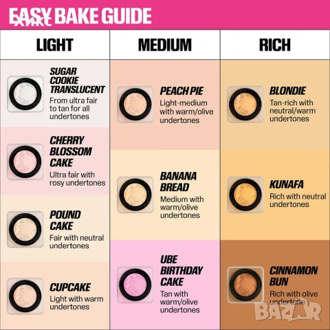 Сет Huda Beauty пудра+пуфчета, снимка 4 - Козметика за лице - 53276569